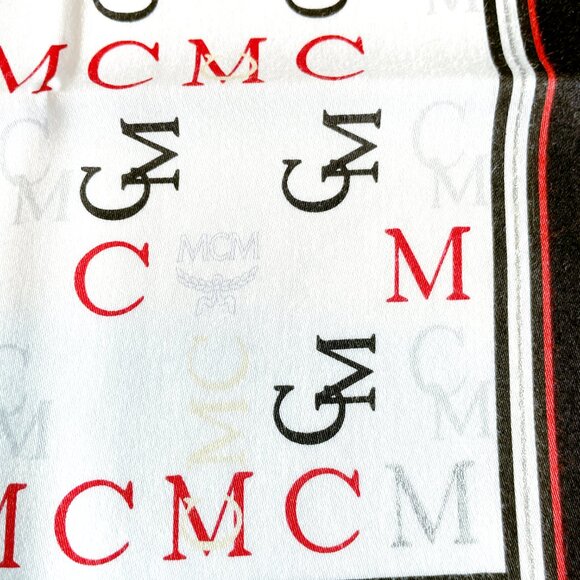 Authentic Modern Creation München MCM Logo Scarf - Picture 4 of 9